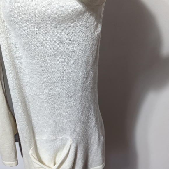 Horny Toad Cream Gray Open Front Cardigan Size Small - Picture 3 of 7